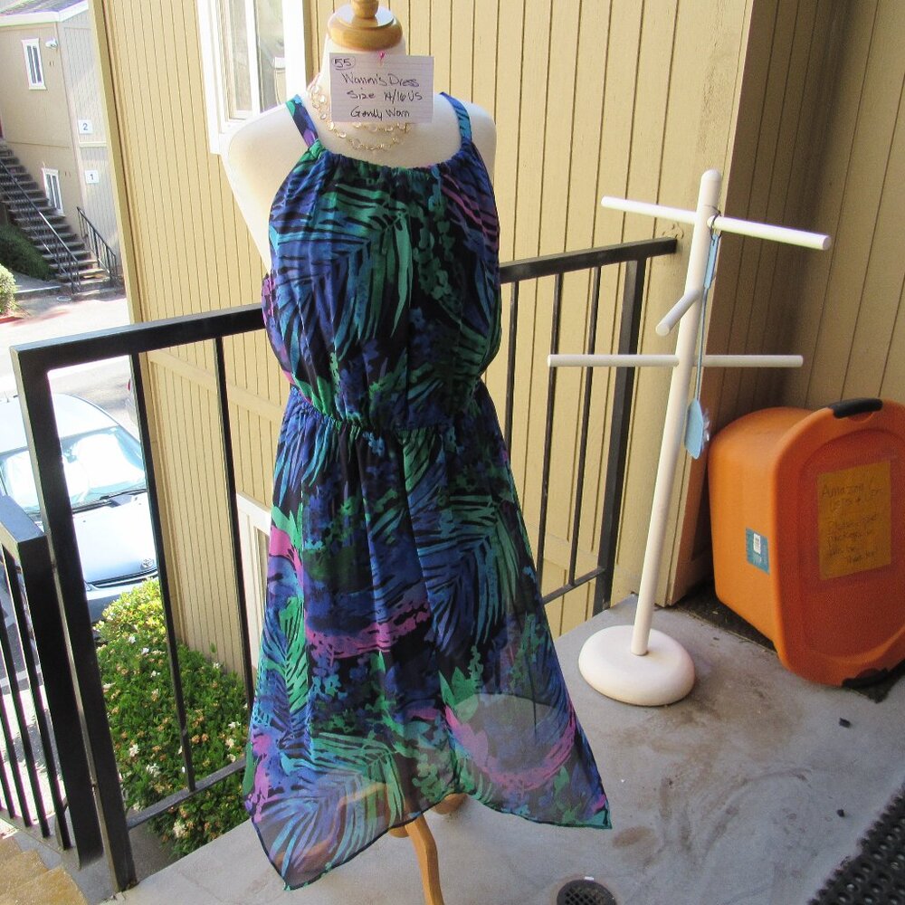 #55  NEW WOMEN'S CHIFFON SUMMER DRESS BY LANE BRYANT (SIZE 14/16)
